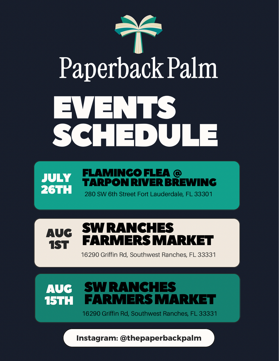 📚 Where to Find Paperback Palm This Summer