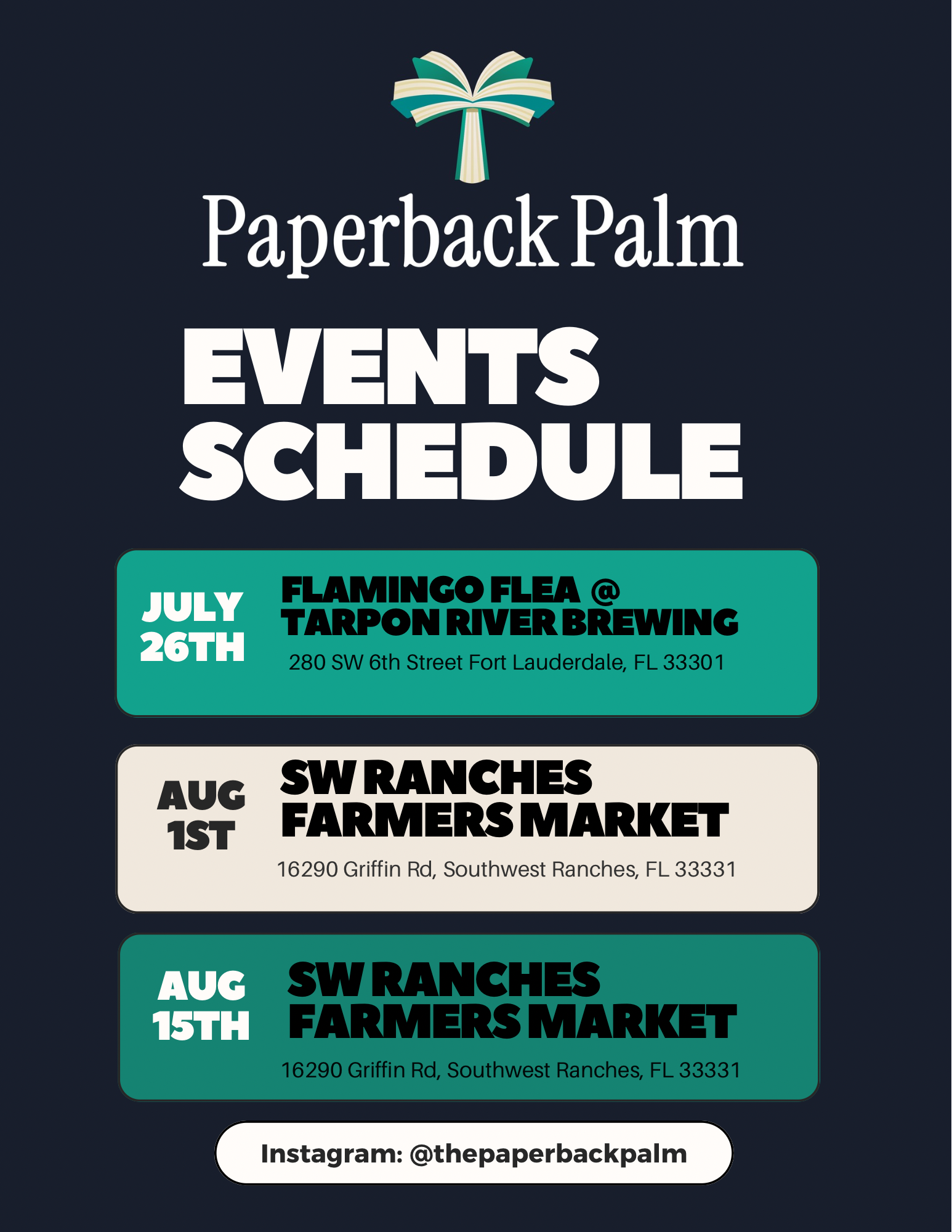 📚 Where to Find Paperback Palm This Summer